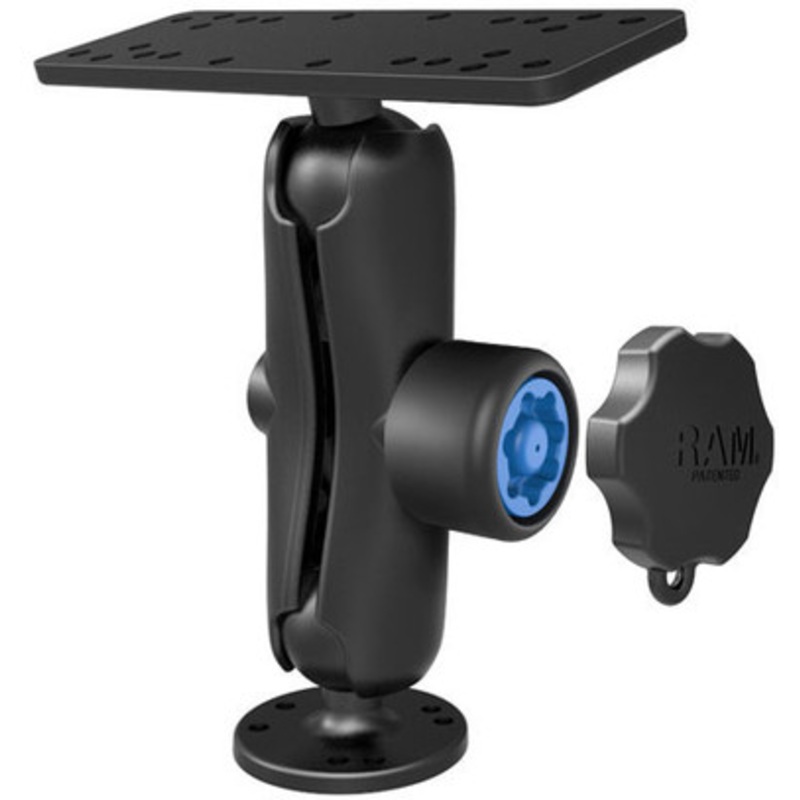 RAM Marine Electronics Mount – With Pin-Lock Security Kit