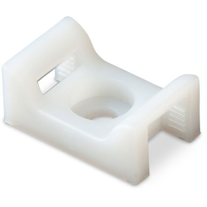 Ancor Cable Tie Mount – Natural – #8 Screw – 100 Pieces Per Bag
