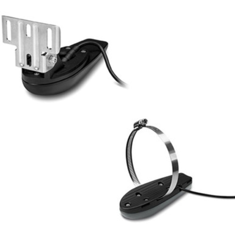 Garmin GT20-TM Transom Mount DownVu 500W (CHIRP 455/ 800kHz); Traditional 500W (77/ 200kHz) Transducer w/ Temp – 8-Pin