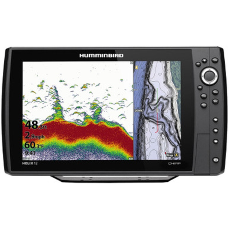 Humminbird HELIX 12 G3N – CHIRP Fishfinder/GPS Combo w/ Transom Mount Transducer