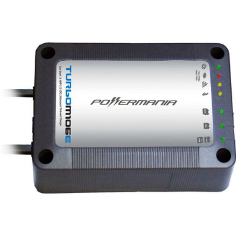 Powermania 57101 Turbo M106E – Single Bank Waterproof Onboard Charger – 12V DC – 6 Amp