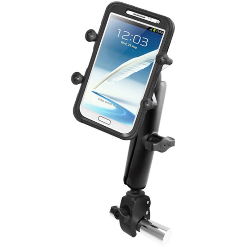 RAM Tough-Claw Base w/ Long Double Socket Arm & Universal X-Grip Cradle – Fits Large Phone/Phablet