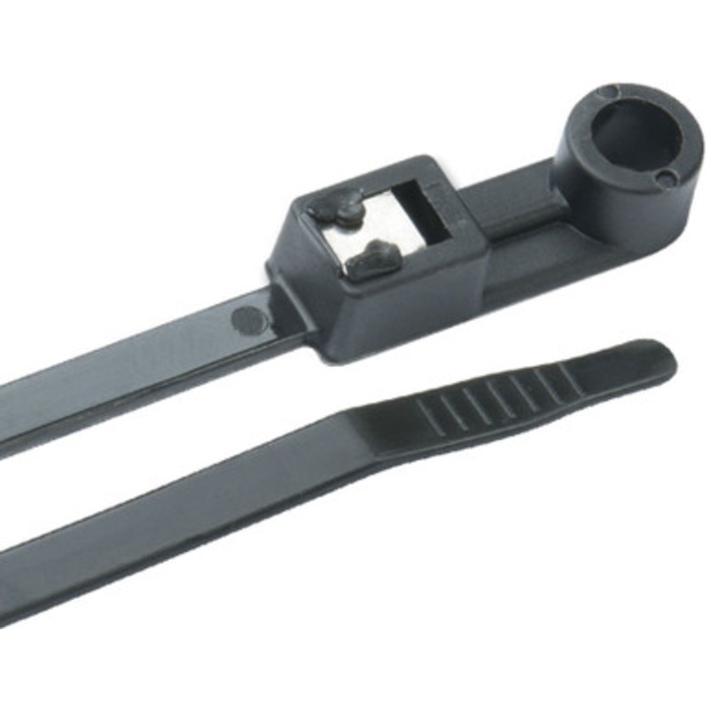 Ancor Mounting Self-Cutting Cable Ties – 14” – UV Black – 20 Pack