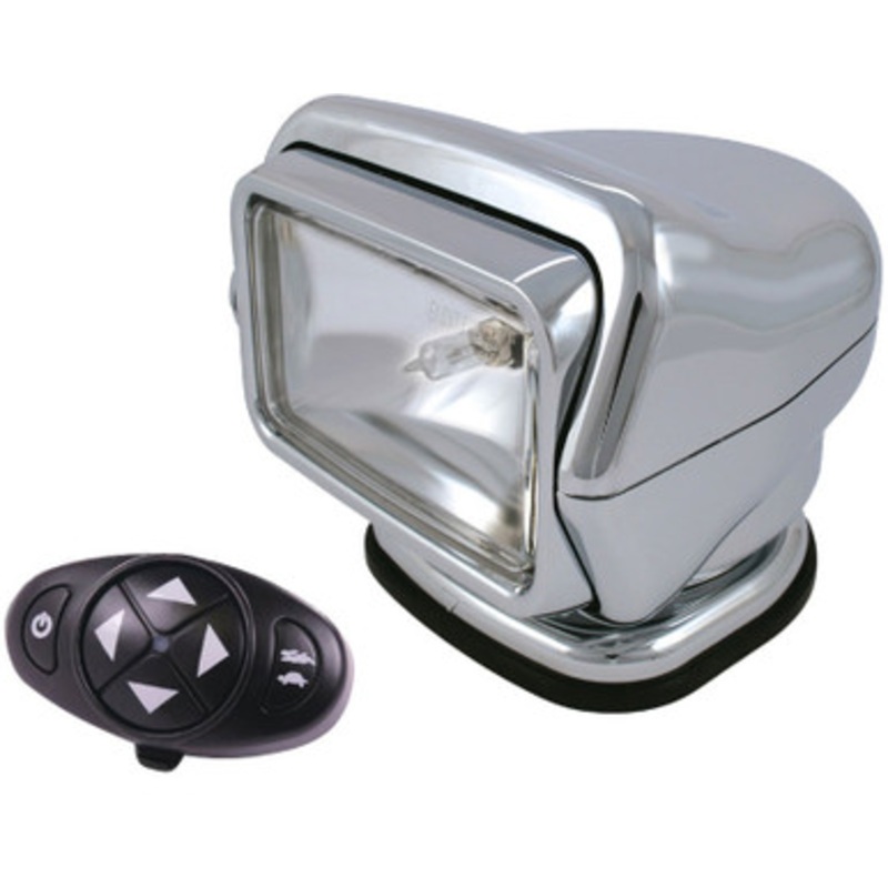Golight Stryker Searchlight 12V w/ Wireless Dash Remote – Chrome
