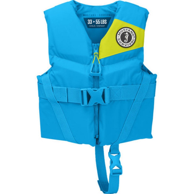 Mustang REV Child PFD Vest – Azure Blue