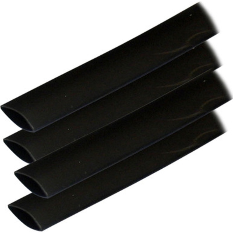 Ancor Adhesive Lined Heat Shrink Tubing (ALT) – 3/4 x 6 – 4 Pack – Black