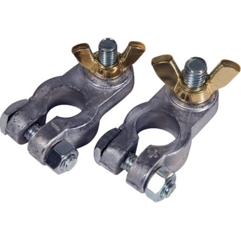Ancor Lead Battery Terminal – 5/16 & 3/8 Stud – Positive & Negative Combo