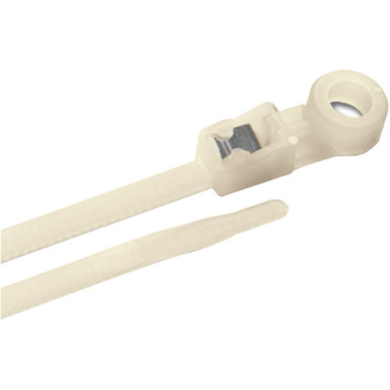 Ancor Mounting Self-Cutting Cable Ties – 11” – Natural – 20 Pack