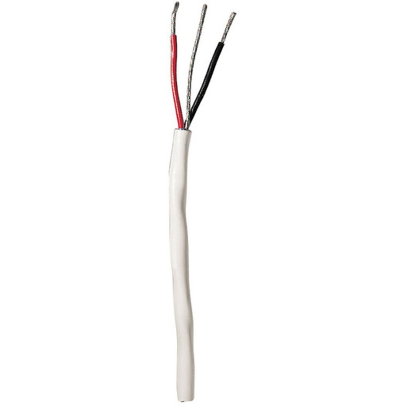 Ancor Round Instrument Cable – Red/Black/Bare – 20/3 AWG – 100′
