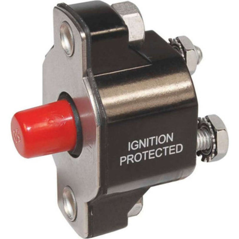 Blue Sea 2141 Medium Duty Push Button Reset-Only – 40A