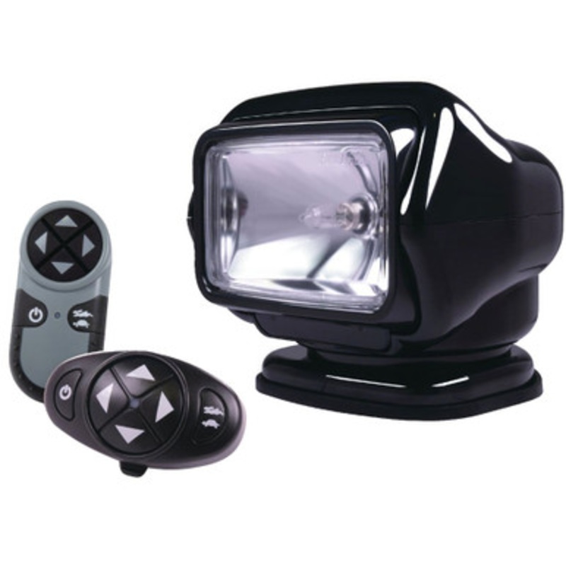 Golight Stryker Searchlight 12V w/ Wireless Dash & Handheld Remote – Black
