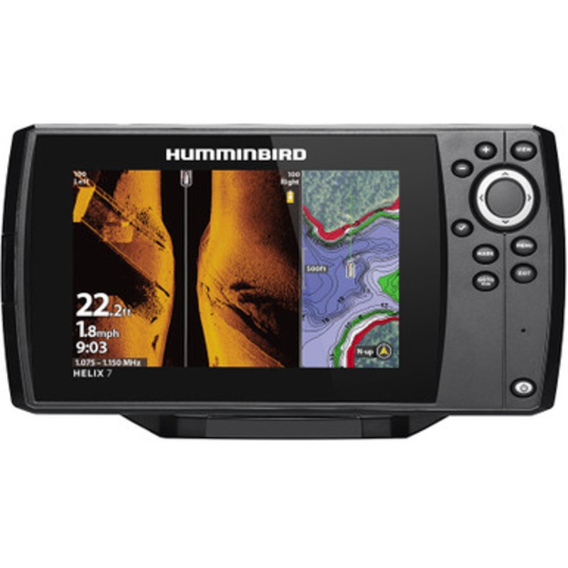 Humminbird HELIX 7 G3 – CHIRP MEGA SI Fishfinder/GPS Combo w/ Navionics+ & Transom Mount Transducer