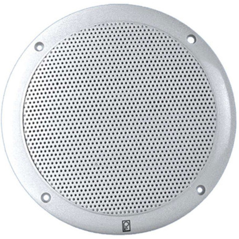 Poly-Planar Performance MA4055 Two-Way White 5in Round Speakers (Pair)