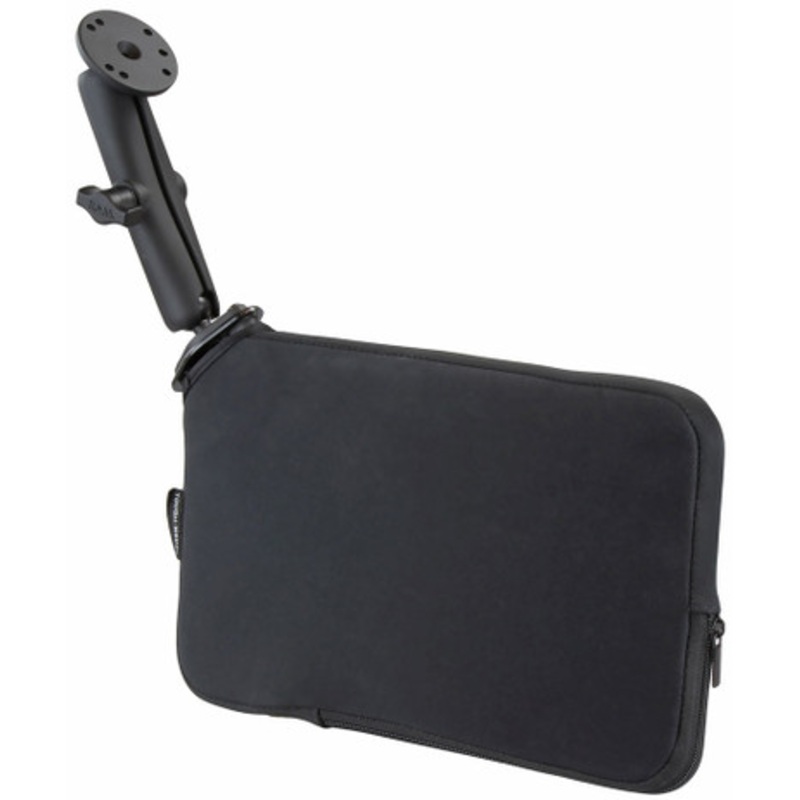 RAM Seat Tough-Wedge w/ 1 in. Ball Base – Long Double Socket Arm & Round Base