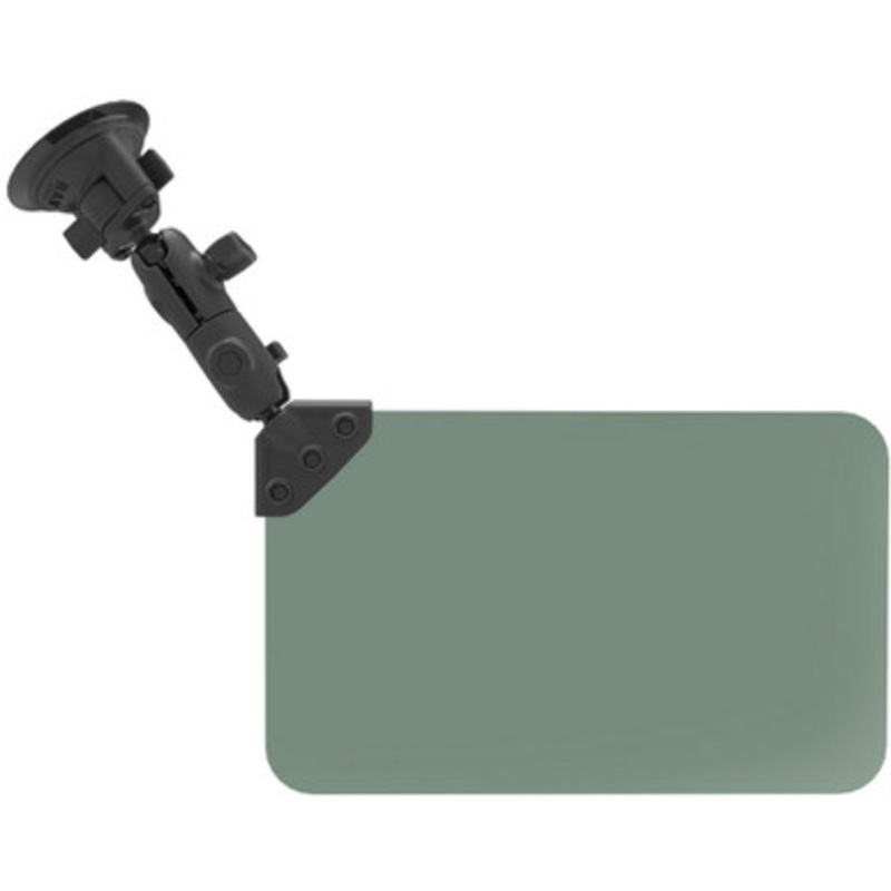 RAM Suction Cup Mount w/ Dark Green Sun Visor – 50% Tint