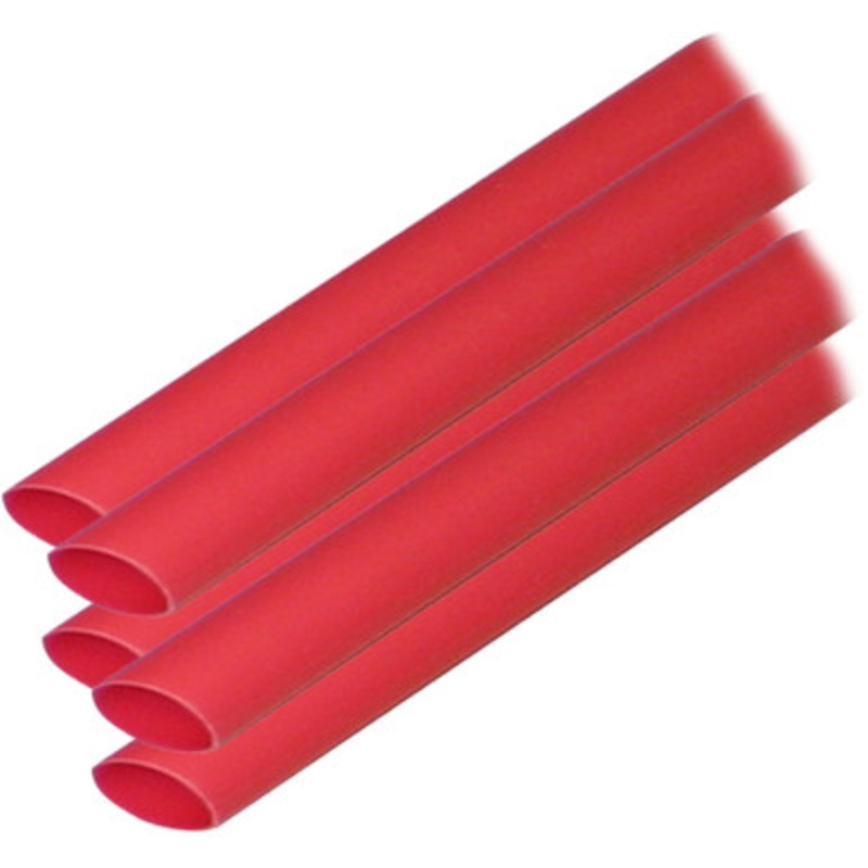 Ancor Adhesive Lined Heat Shrink Tubing (ALT) – 3/8 x 6 – 5 Pack – Red