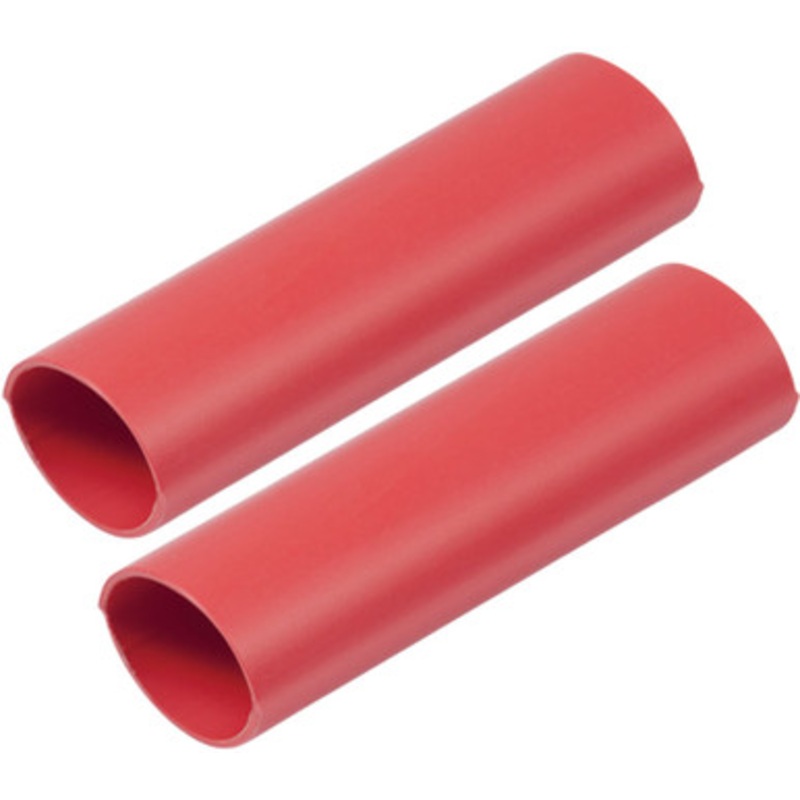 Ancor Heavy Wall Heat Shrink Tubing – 1” x 6” – 2 Pack – Red