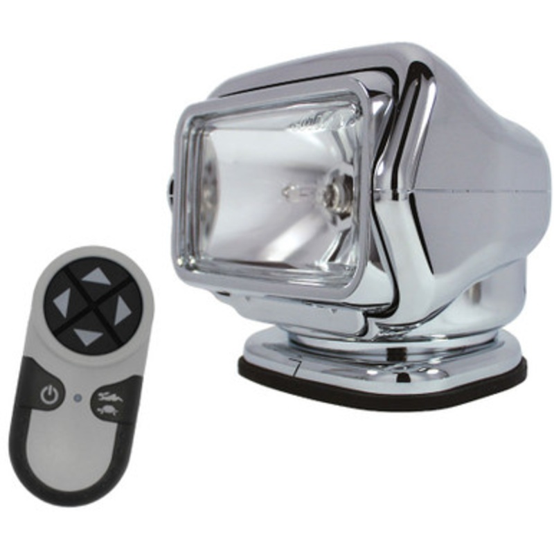 Golight HID Stryker Searchlight 12V w/ Wireless Handheld Remote – Chrome