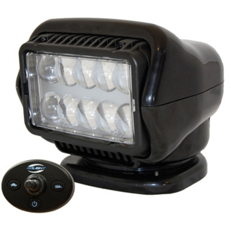 Golight LED Stryker Searchlight w/ Wired Dash Remote – Permanent Mount – Black