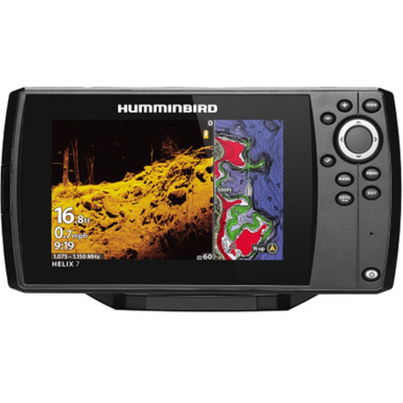 Humminbird HELIX 7 G3 – CHIRP MEGA DI Fishfinder/GPS Combo w/ Navionics+ & Transom Mount Transducer
