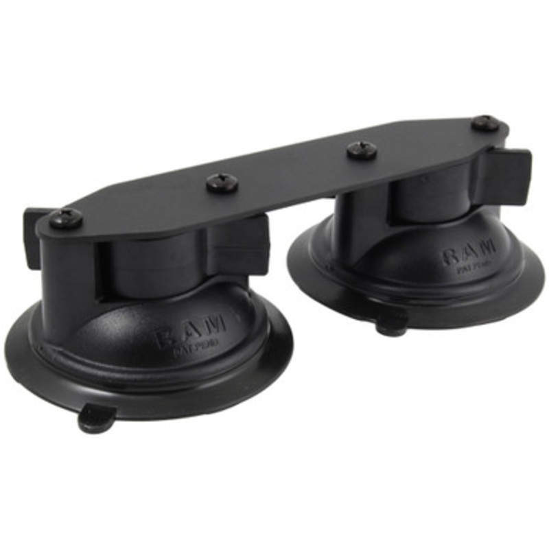 RAM Straight Double Suction Cup Base