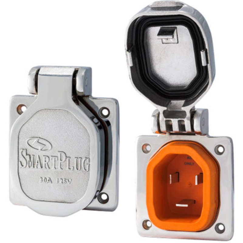 SmartPlug BM30NT 30 Amp Inlet w/Stainless Steel Cover – No Thermostat