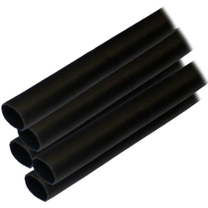 Ancor Adhesive Lined Heat Shrink Tubing (ALT) – 1/2 x 12 – 5 Pack – Black