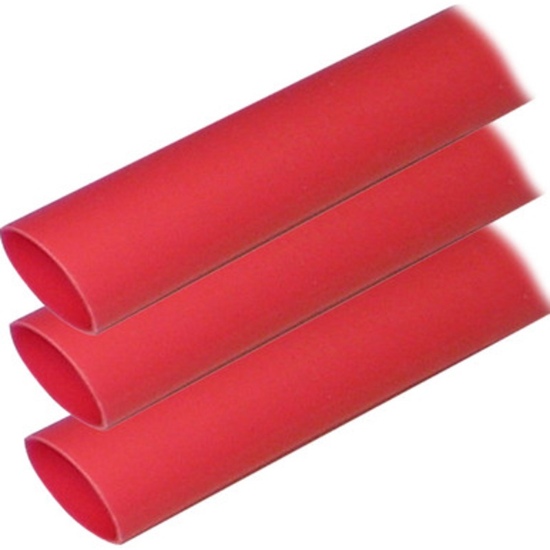 Ancor Adhesive Lined Heat Shrink Tubing (ALT) – 1 x 12 – 3 Pack – Red