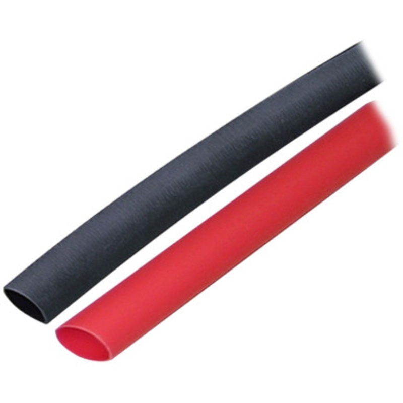Ancor Adhesive Lined Heat Shrink Tubing (ALT) – 3/8 x 3 – 2 Pack – Black/Red