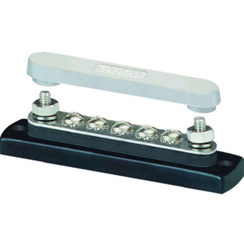 Blue Sea 2314 MiniBus 100 Amp Common BusBar 5×8-32 Screw Terminal