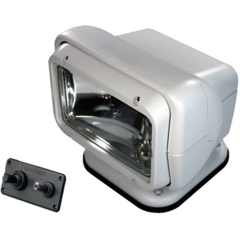 Golight Permanent Mount Searchlight w/ Dash Mounted Remote – White