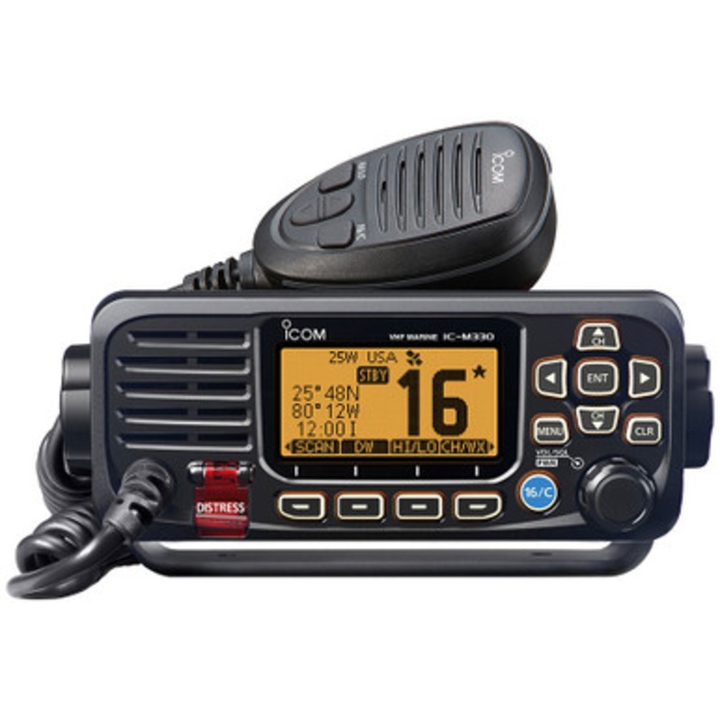 Icom M330 Compact VHF Radio w/ GPS – Black