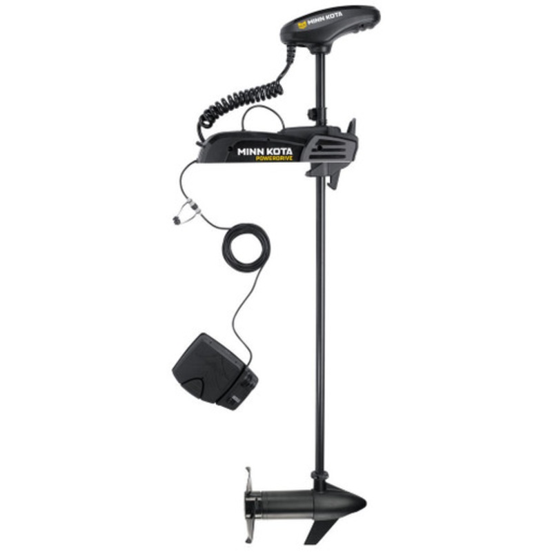 Minn Kota 1358737 PowerDrive 55 Trolling Motor w/ Bluetooth – 12V-55lb-54in