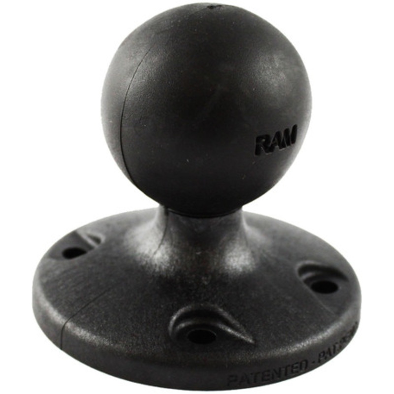 RAM 2.5” Composite Round Base w/ AMPS Hole Pattern & 1.5” Ball