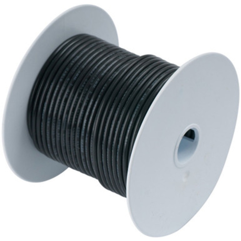 Ancor 1 AWG Tinned Copper Wire Battery Cable – Black – 50 ft.