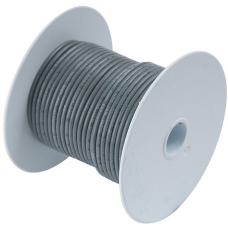 Ancor 14 AWG Tinned Copper Wire Primary Cable – Grey – 1,000 ft.