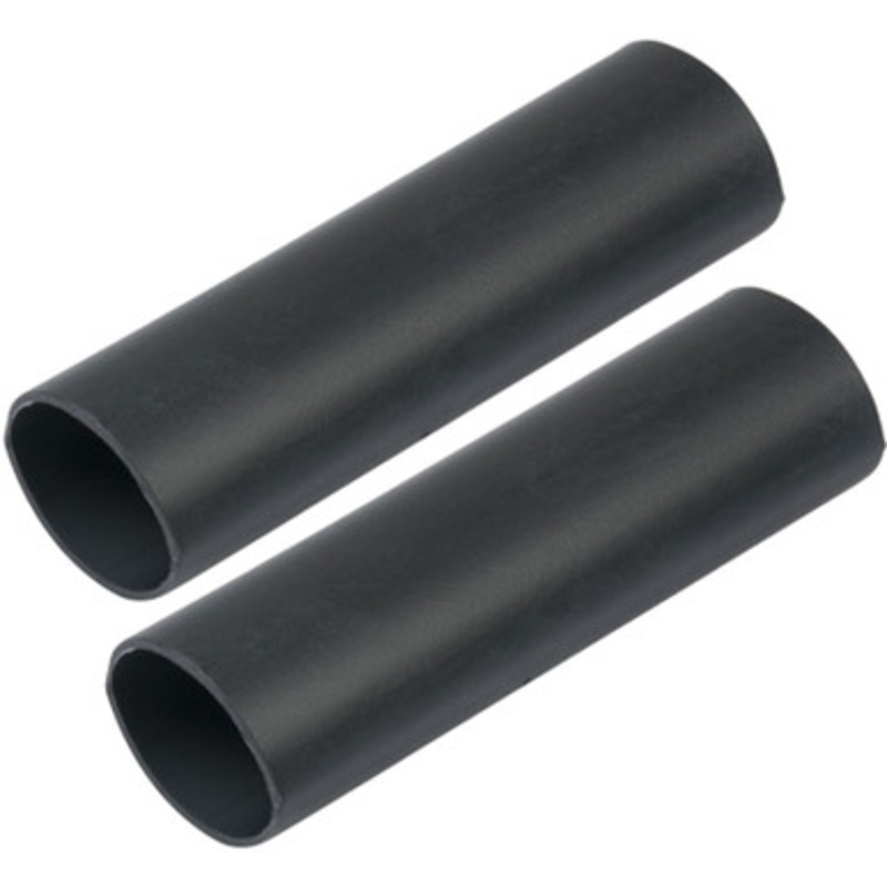 Ancor Heavy Wall Heat Shrink Tubing – 1” x 12” – 2 Pack – Black