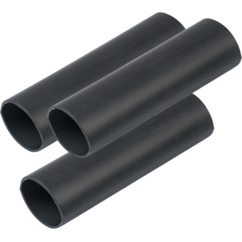 Ancor Heavy Wall Heat Shrink Tubing – 3/4” x 3” – 3 Pack – Black