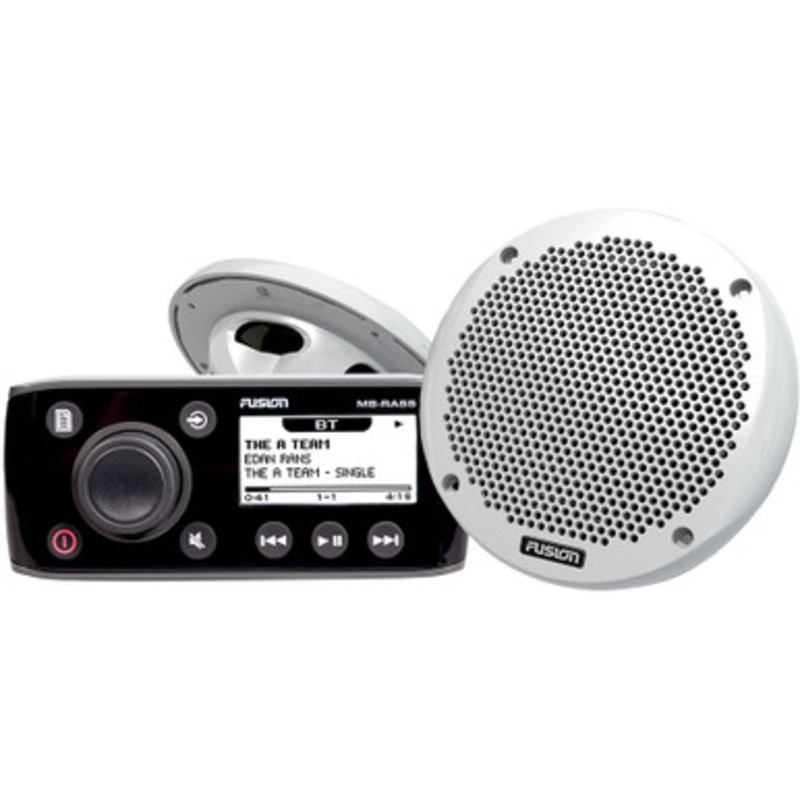 FUSION MS-RA55KTS Stereo Kit w/ RA55 Unit & EL602 Speakers
