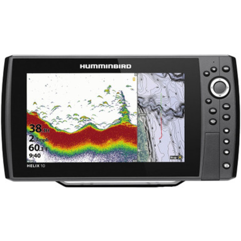 Humminbird HELIX 10 G3N – CHIRP Fishfinder/GPS Combo w/ Transom Mount Transducer