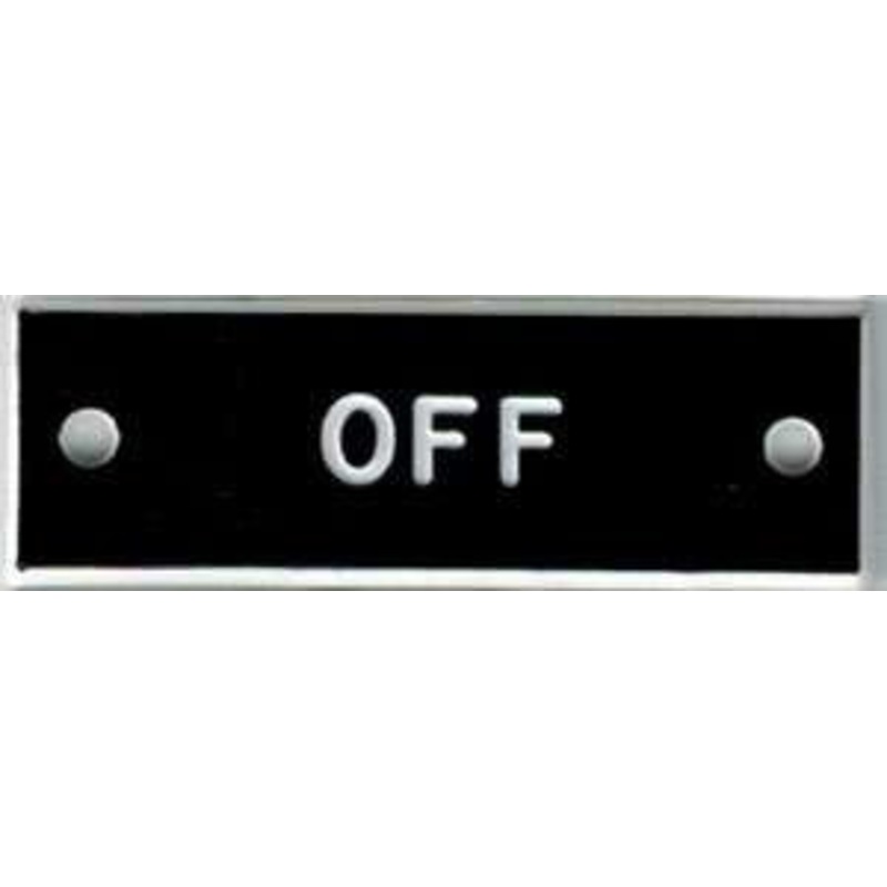 Bernard IP015 ‘Off’ 1.5in Identi-Plate