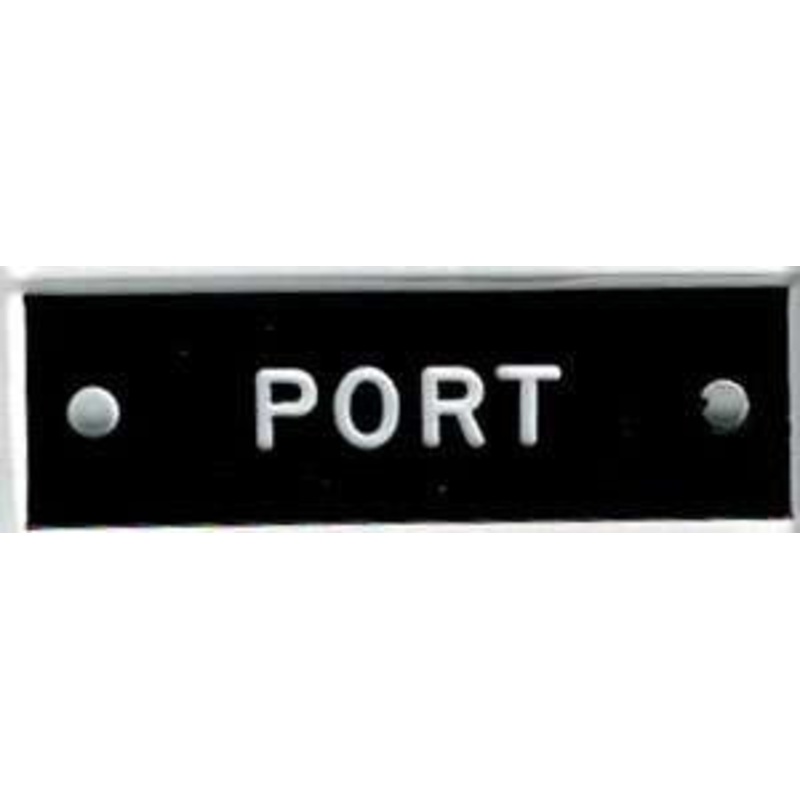 Bernard IP071 ‘Port’ 1.5in Identi-Plate