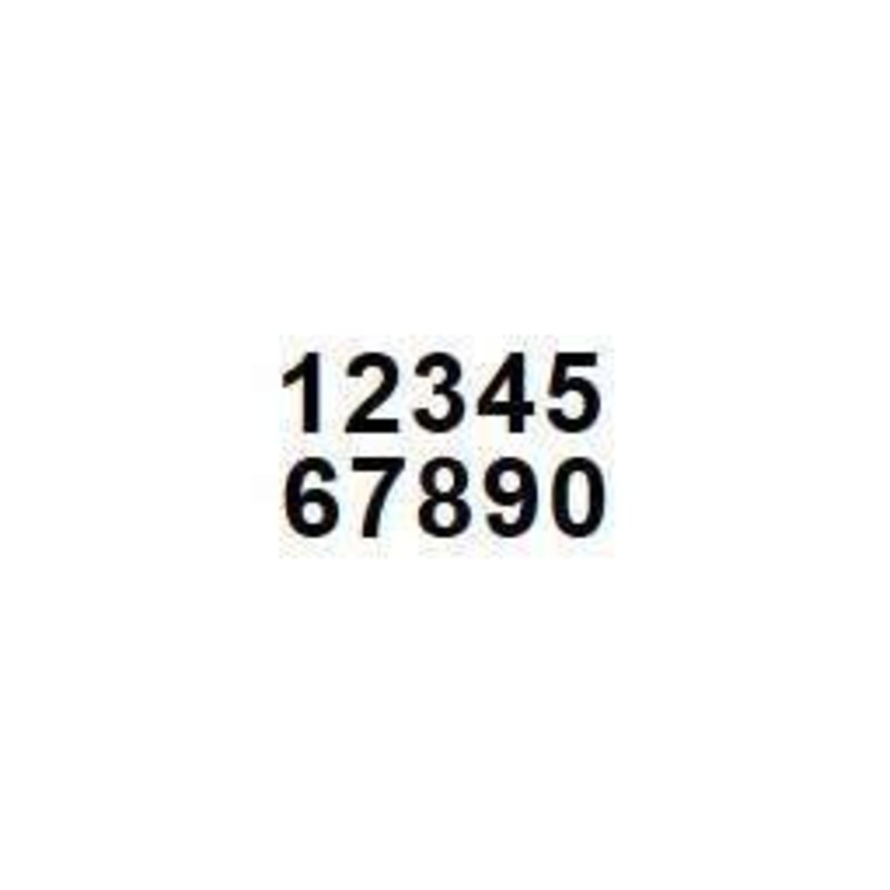 Bernard PS300B Vinyl Peel & Stick Numbers 2
