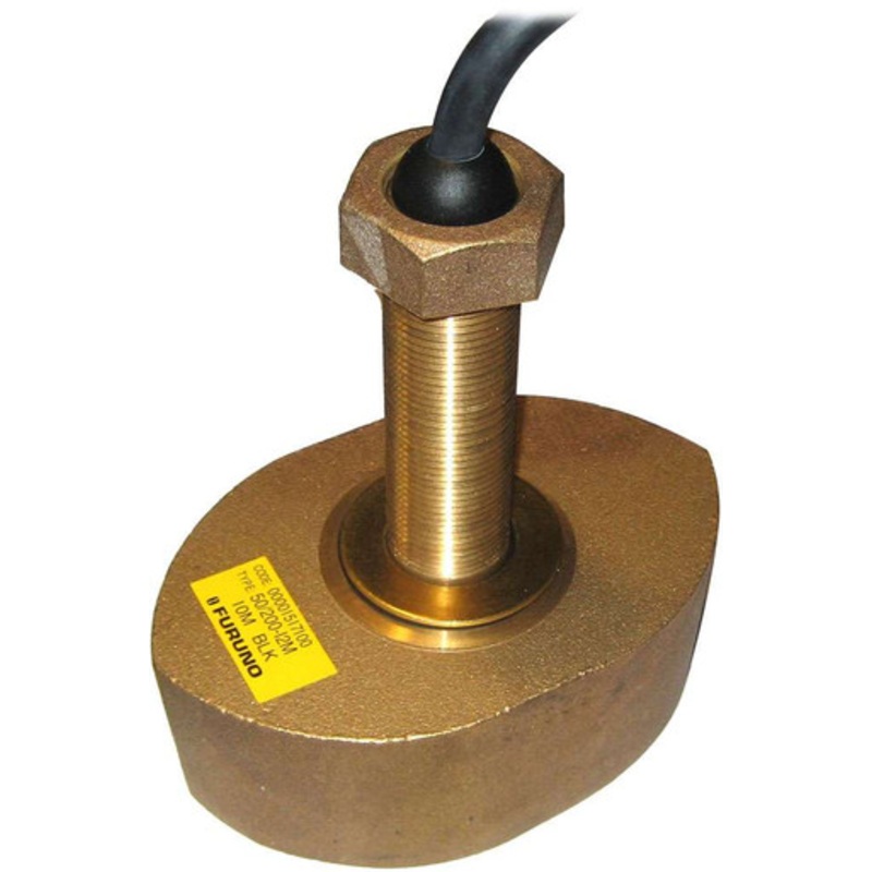 Furuno CA50/200-12M Bronze Thru-Hull 1kW 50/200 Khz Transducer – No Plug