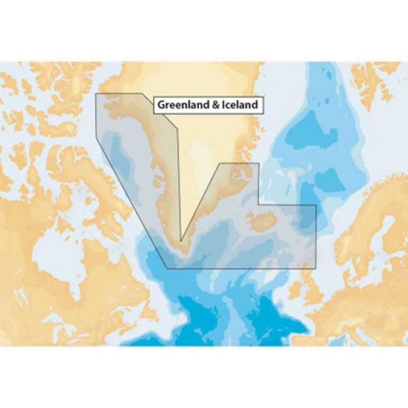 Navionics+ MSD/NAV+20XG/ROW Greenland & Iceland – microSD