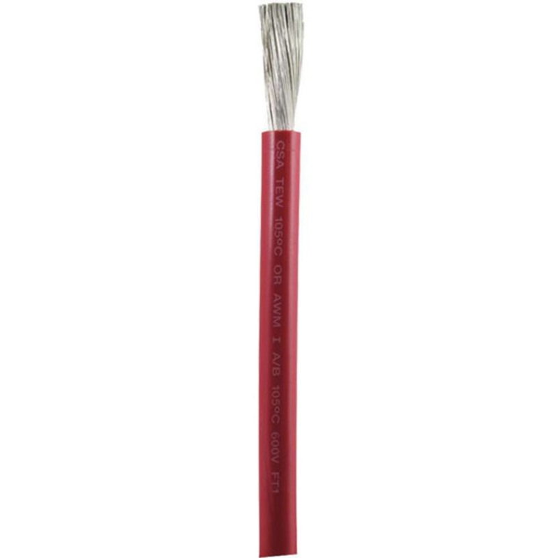Ancor 1 AWG Tinned Copper Wire Battery Cable – Red – 100 ft.