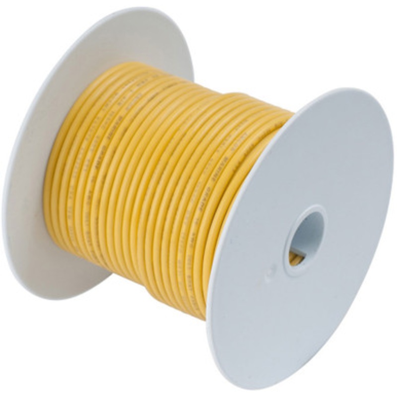 Ancor 1 AWG Tinned Copper Wire Battery Cable – Yellow – 50 ft.