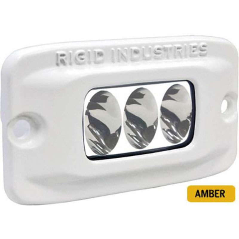 Rigid Industries 97232 Marine SR-M2 Flush Mount Driving LED Amber