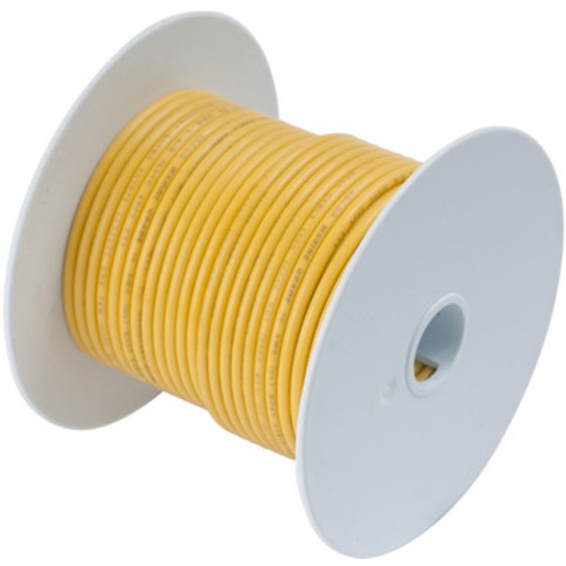 Ancor 10 AWG Tinned Copper Wire Primary Cable – Yellow – 1,000 ft.