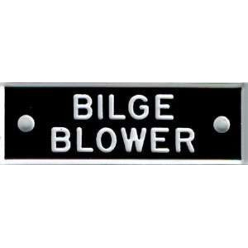 Bernard IP036 ‘Bilge Blower’ 1.5in Identi-Plate
